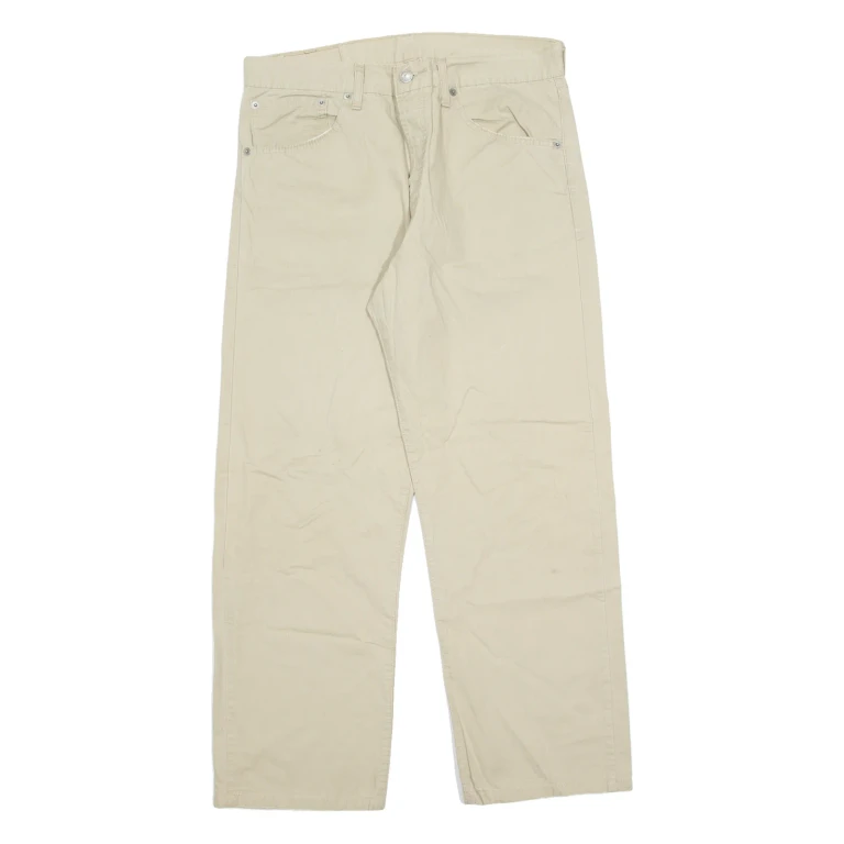 LEVI'S 551 Mens Trousers Beige Regular Straight W34 L26