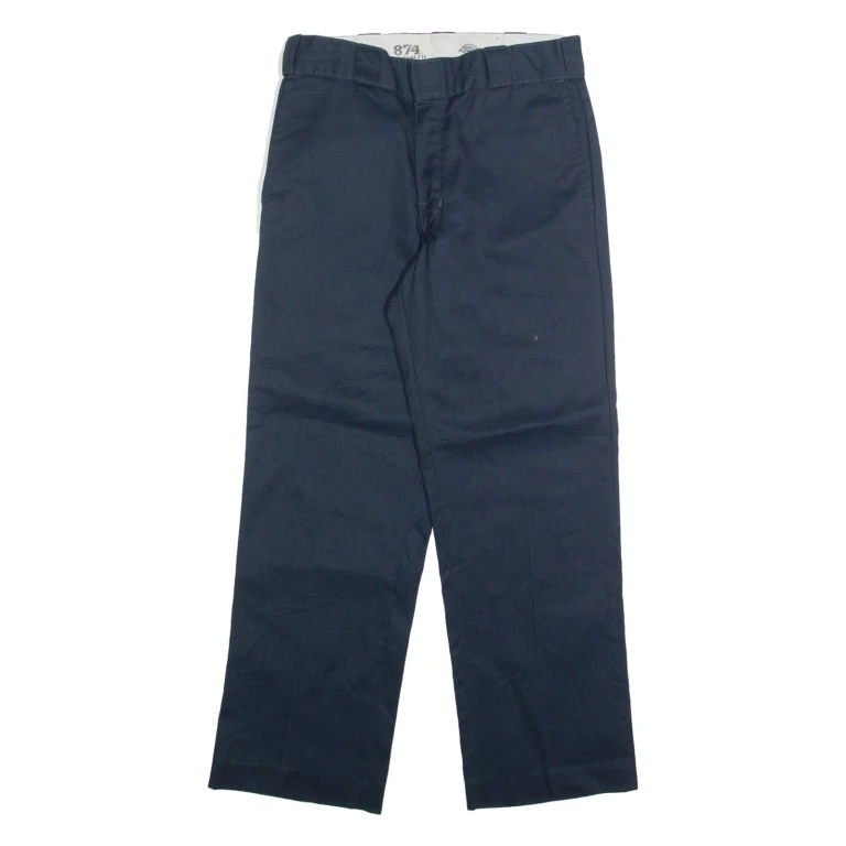 DICKIES Chino Mens Trousers Blue Regular Straight W31 L31