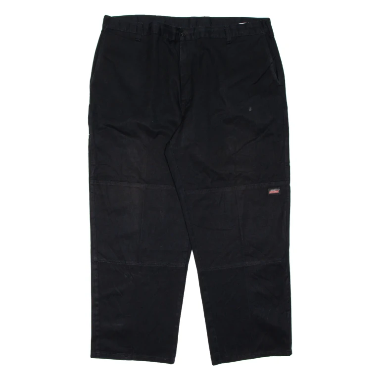 DICKIES Mens Trousers Black Regular Tapered W40 L29