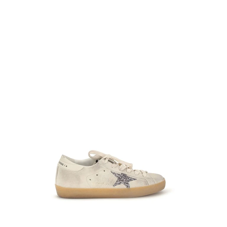 Beige Calf Leather Bos Taurus Sneakers - Women