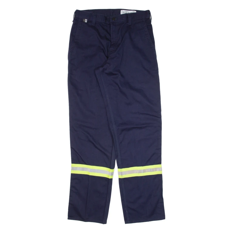 CARHARTT Workwear Mens Trousers Blue Regular Straight W32 L34