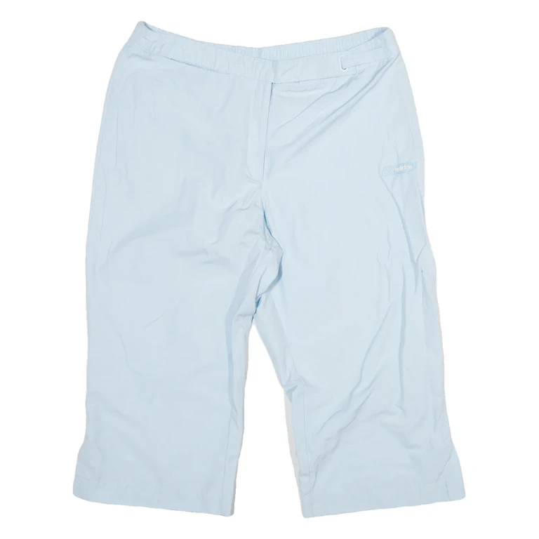 ADIDAS Womens Pedal Pushers Shorts Blue UK 14 W32