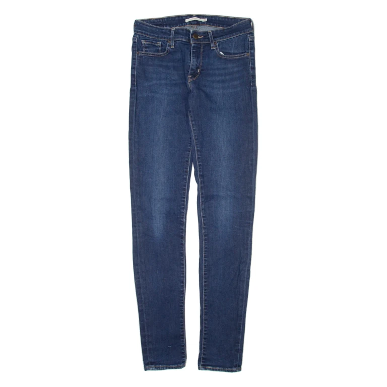 LEVI'S 711 Skinny Womens Jeans Grey Regular Straight W26 L30