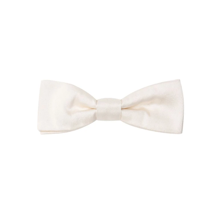 Dolce & Gabbana White Silk Bowtie Accessory - Men