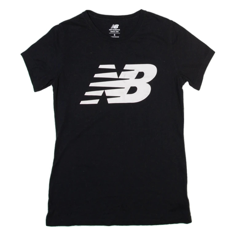 NEW BALANCE Womens T-Shirt Black S