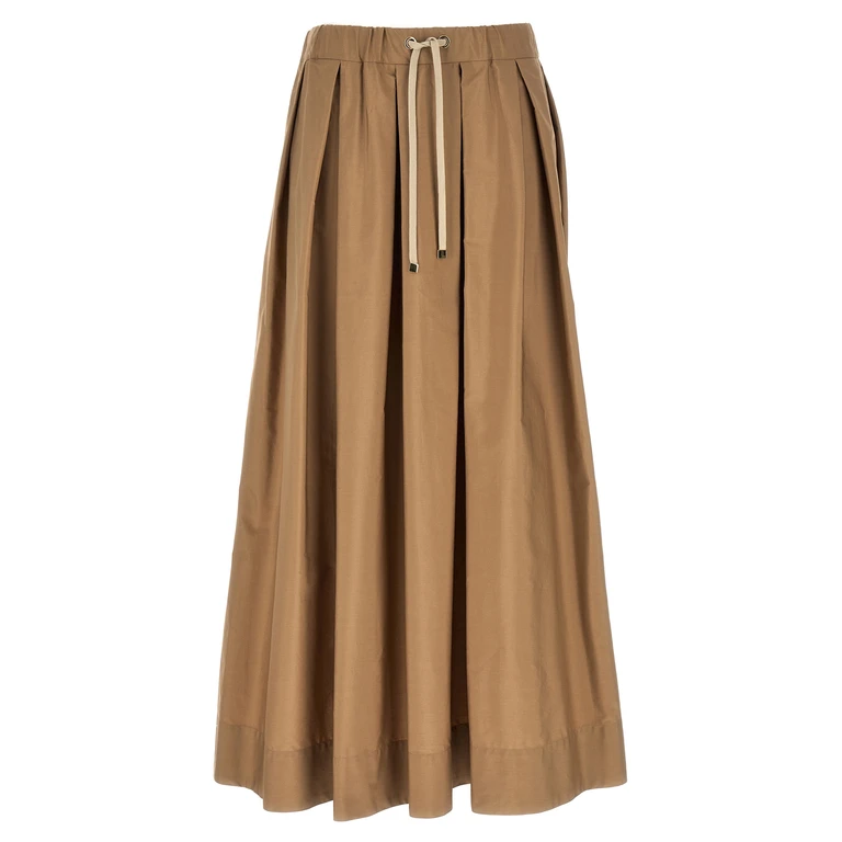 'S Max Mara Beige Cotton Mini Skirt - Women