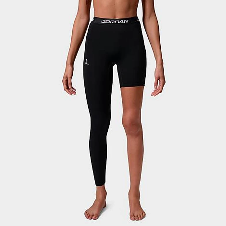 Nike Women's Jordan Sport High-Rise Single-Leg Basketball Tights (Right) in Black/White Size: XS