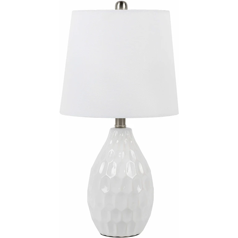 Taguig White Ceramic Table Lamp