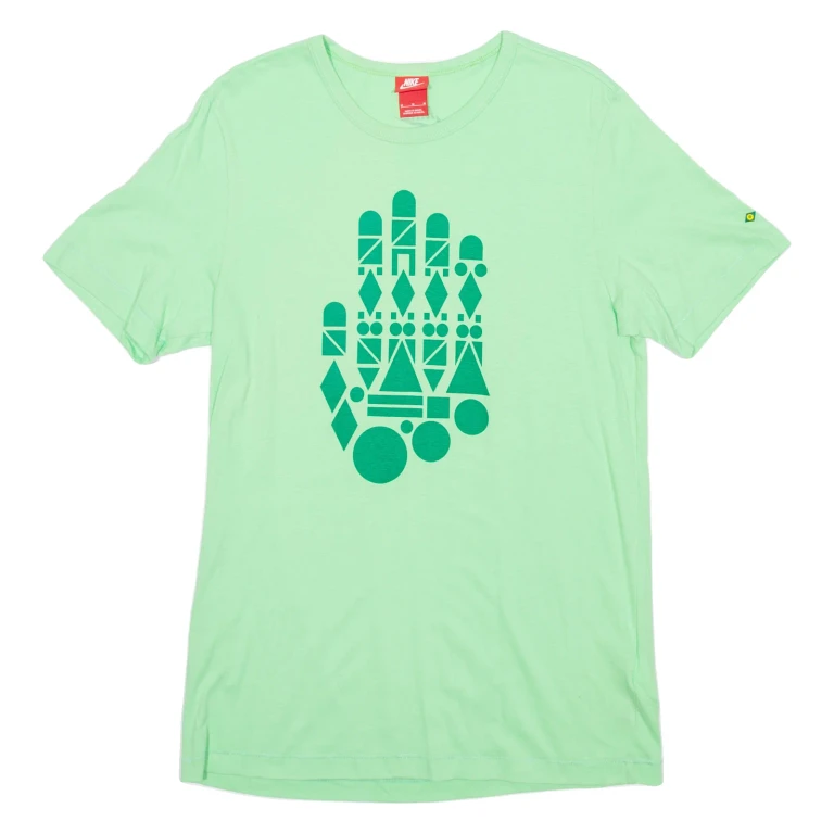 NIKE Mens T-Shirt Green M