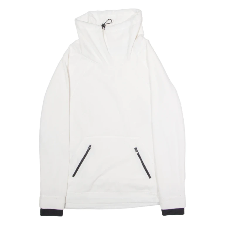 CALVIN KLEIN PERFORMANCE Womens Fleece White Roll Neck S