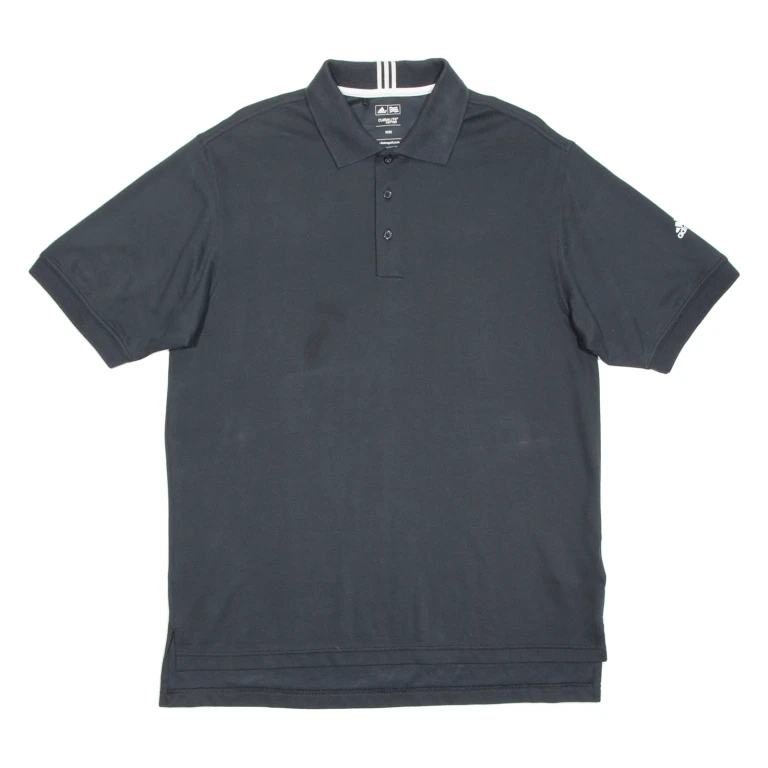 ADIDAS Relaxed Fit Mens Polo Shirt Black M