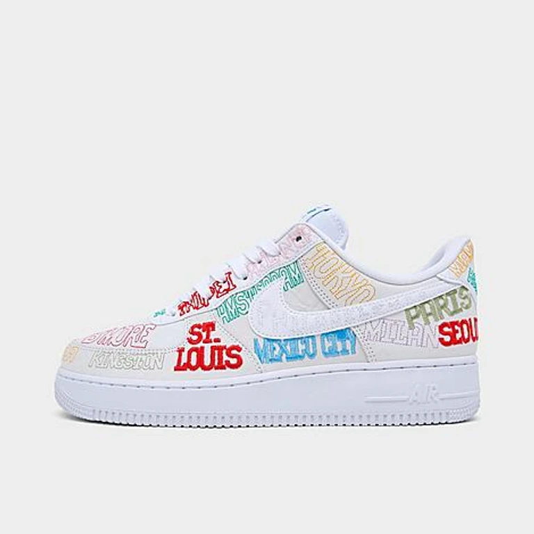 Nike Air Force 1 '07 LV8 SE World Tour Casual Shoes in White