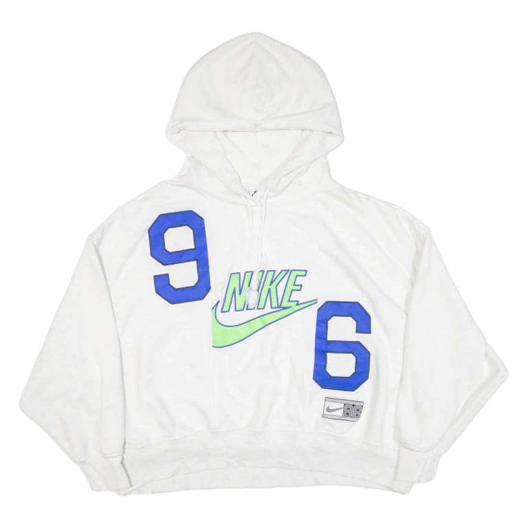 NIKE Womens Grey Hoodie L