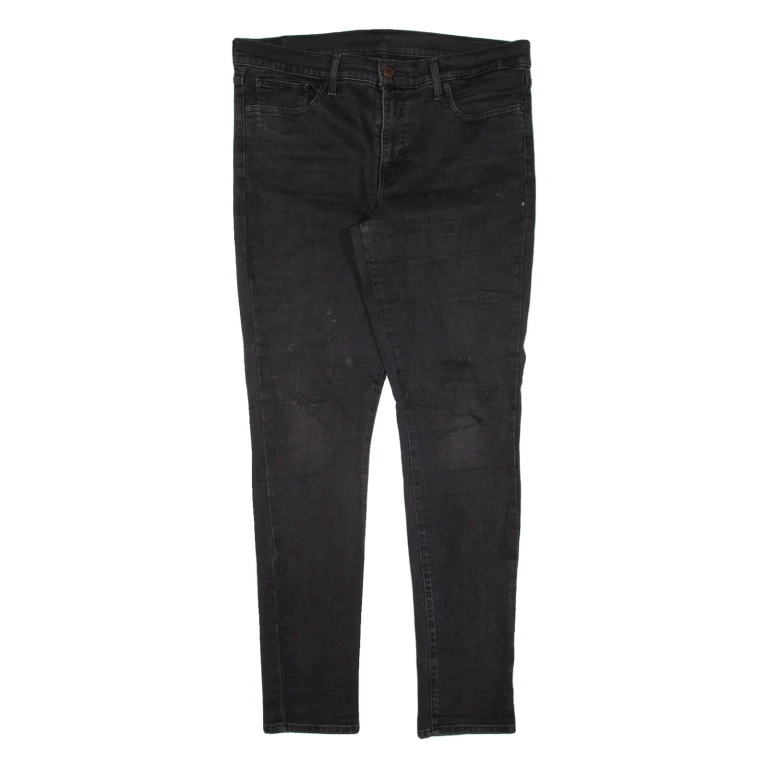 LEVI'S Womens Jeans Black Slim Skinny W36 L32