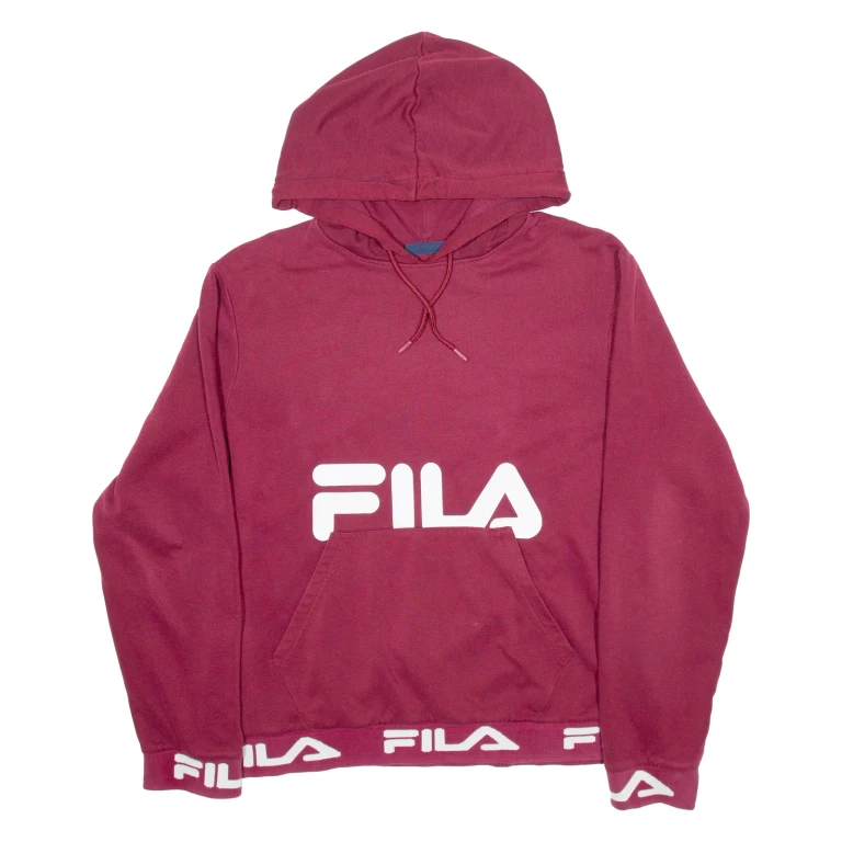 FILA Womens Red Hoodie M