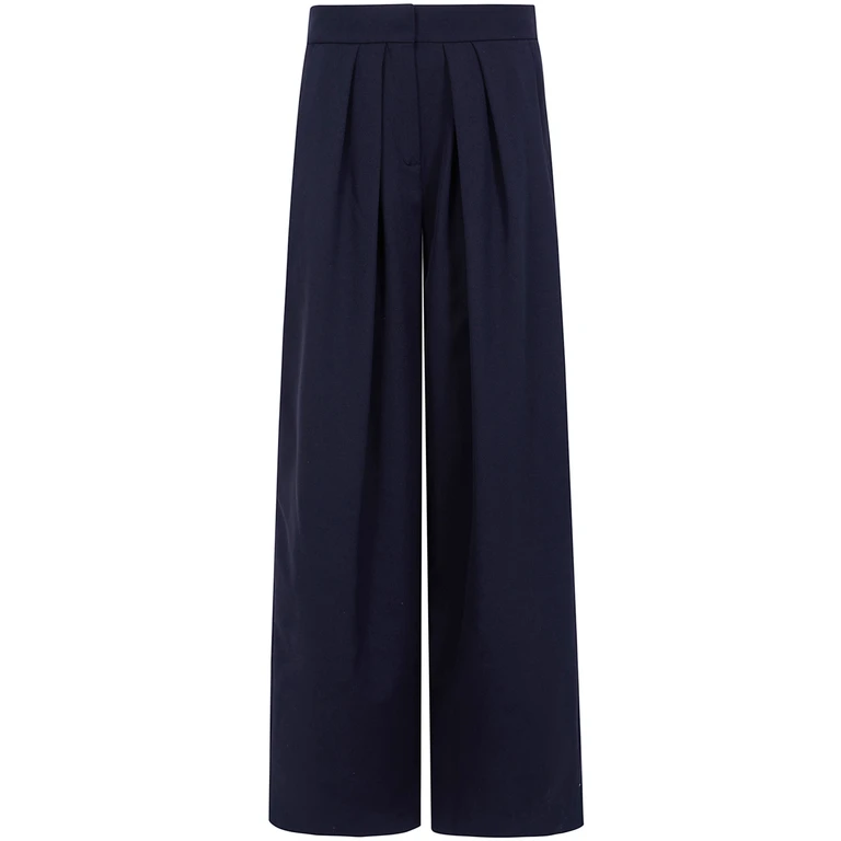 Pants High Waist "Grain De Poudre Tailored Pants"