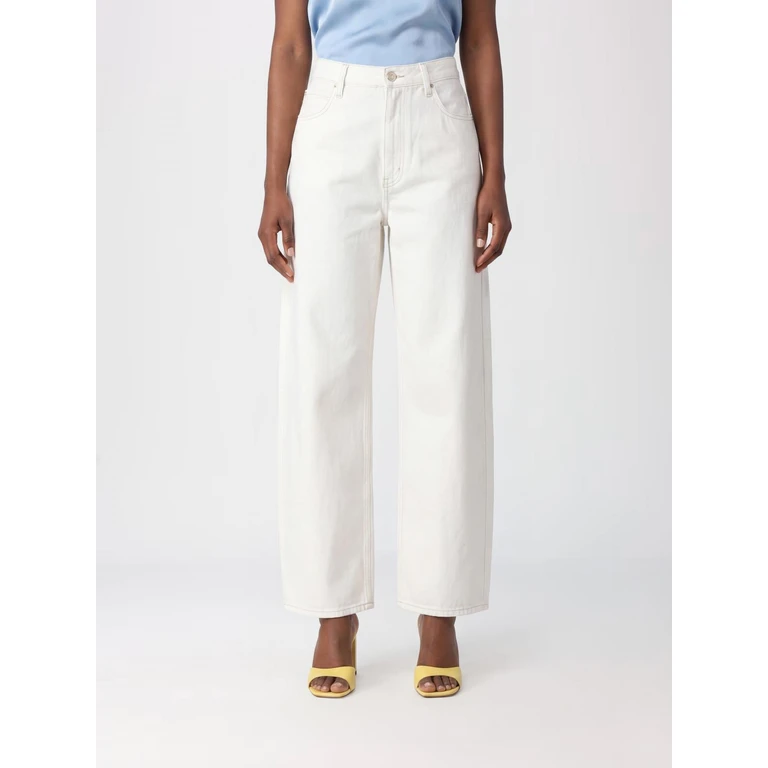 High-Waisted Wide Leg Jeans in Cotton Denim (2072728AUCL)