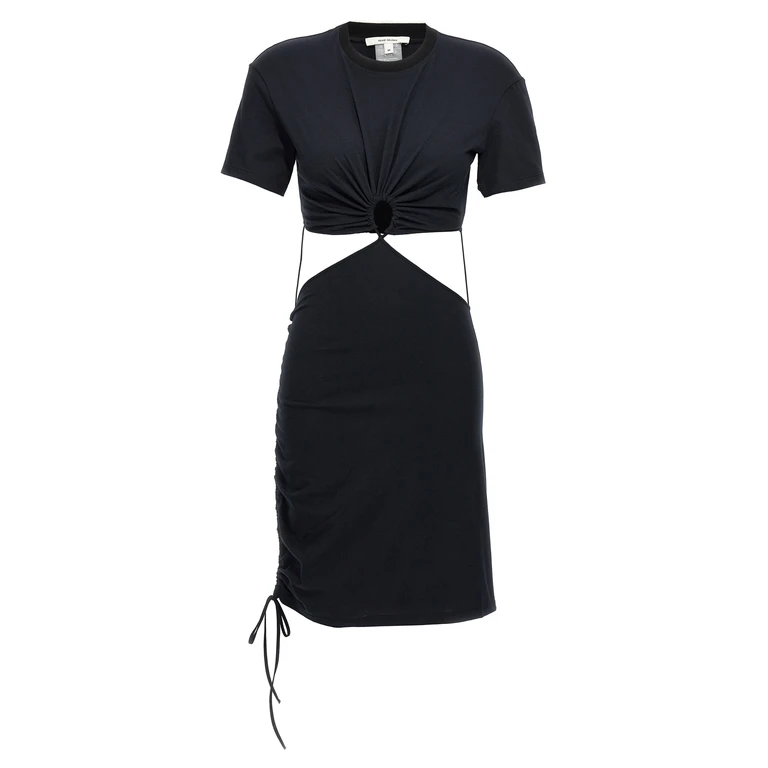 Nensi Dojaka Black Cotton Midi Dress - Women