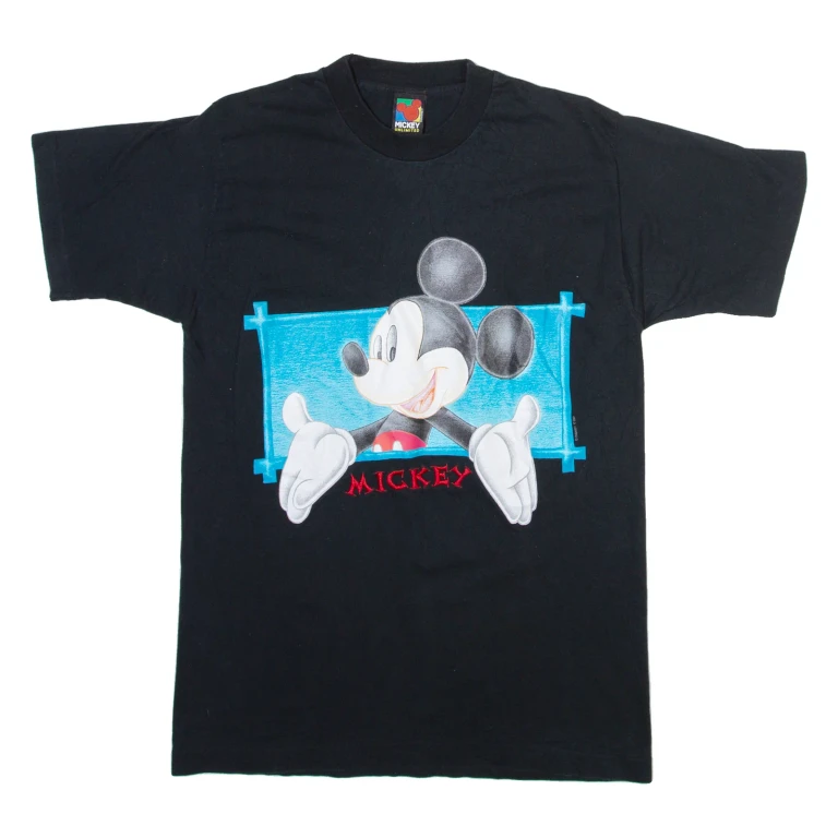 MICKEY UNLIMITED Mickey Mouse Mens T-Shirt Black S