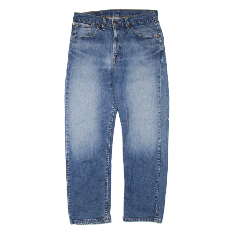 LEVI'S 751 Jeans Mens Blue Regular Straight Stone Wash W32 L30