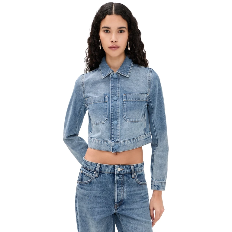 FRAME The Small Denim Jacket Dawn L