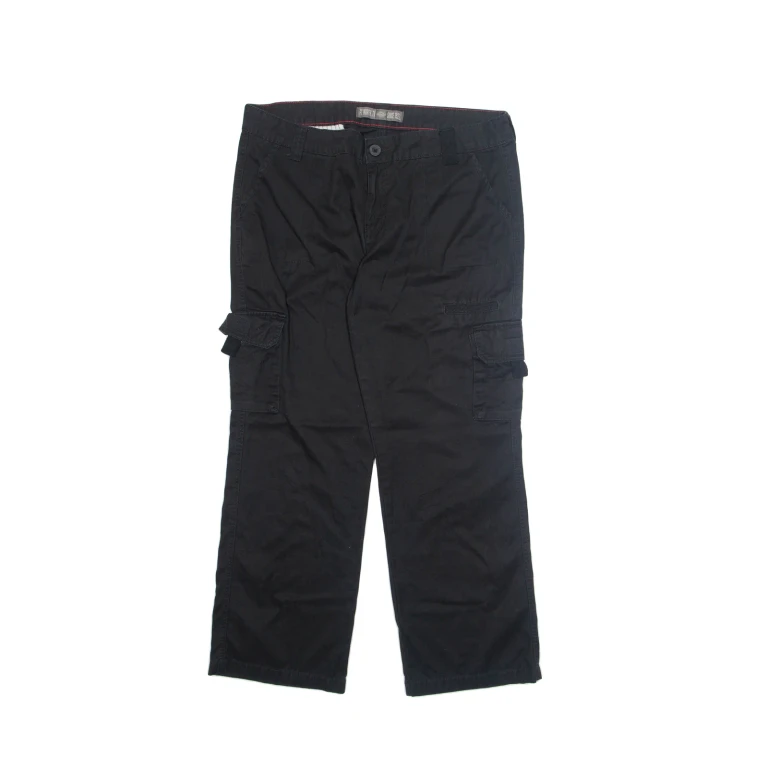 DICKIES Cargo Mens Trousers Black Relaxed Straight W36 L29