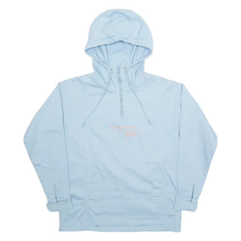 ADIDAS Womens Blue Hoodie UK 6