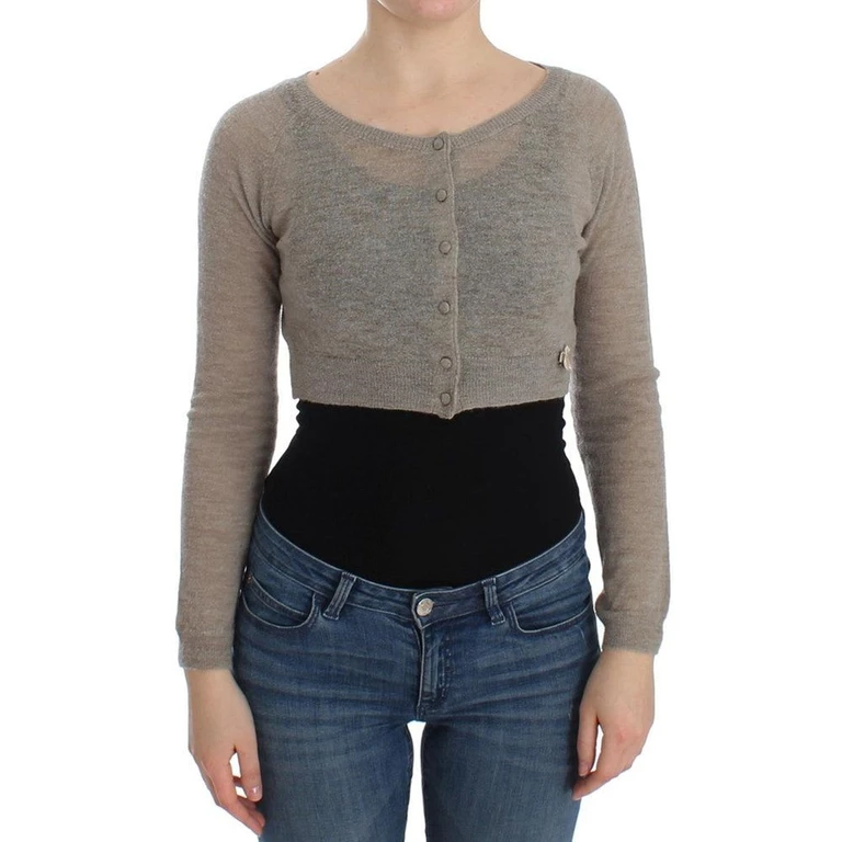 Beige Alpaca Leather Cardigan Clothing - Women