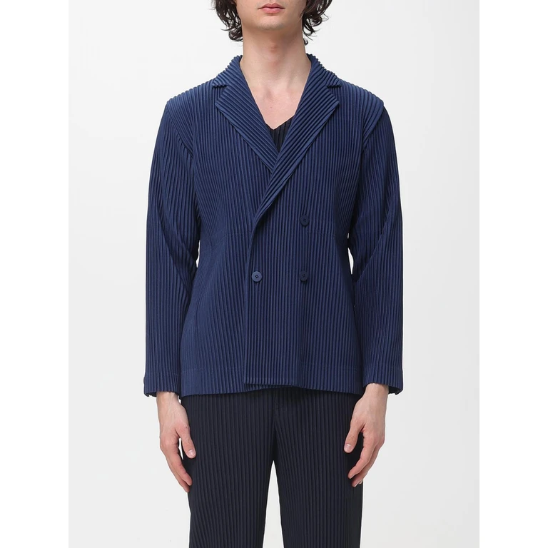 HOMME PLISSE' ISSEY MIYAKE Jacket Men color Blue (HP66JD15076)