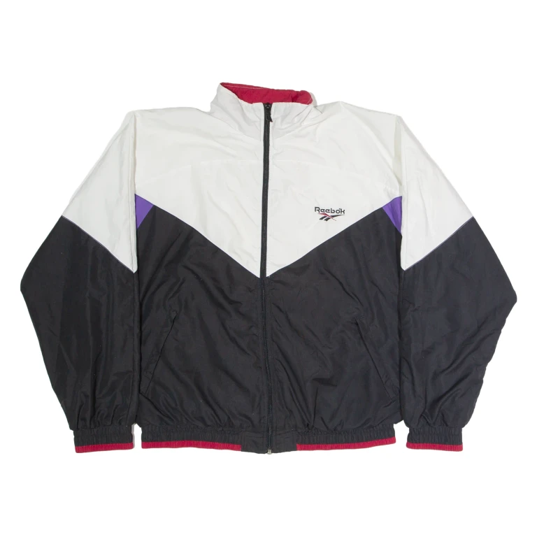 REEBOK Mens Track Jacket Black L
