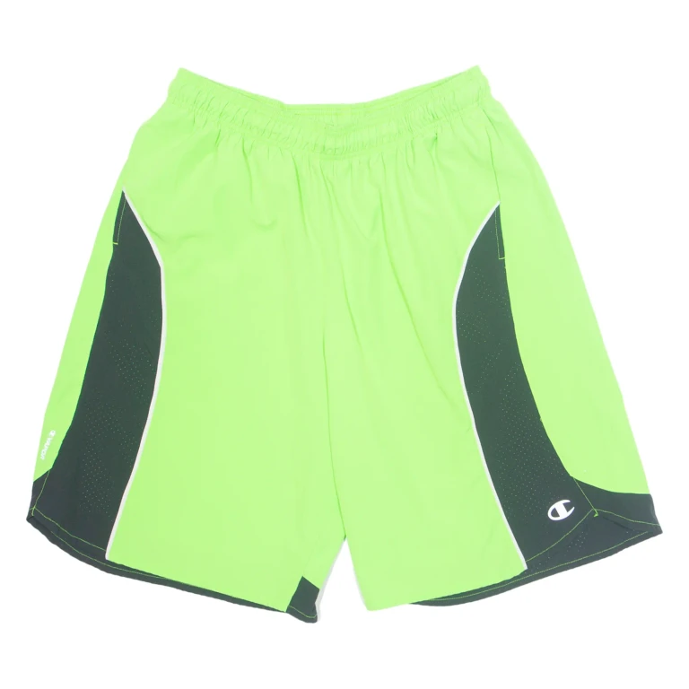 CHAMPION Mens Sports Shorts Green Relaxed XL W32