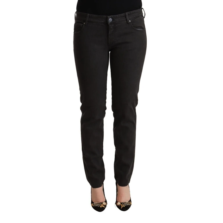 Ermanno Scervino Black Low Waist Skinny Denim Cotton Jeans Elastane Clothing - Women