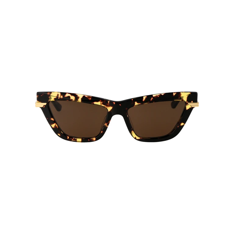 Bottega Veneta Bv1241s 002 Havana Gold Brown Acetate Sunglasses - Women