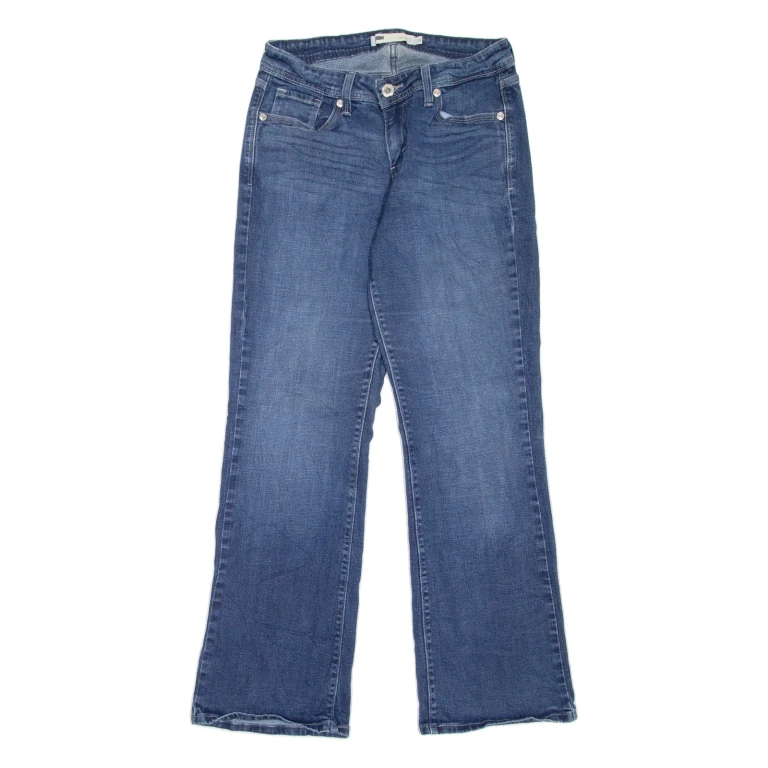 LEVI'S 529 Curvy Womens Jeans Blue Regular Bootcut Stone Wash W28 L31