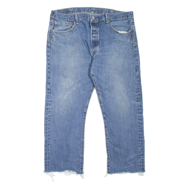 LEVI'S 501 Jeans Mens Blue Regular Straight Stone Wash W38 L25