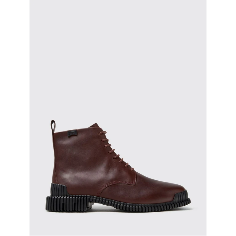 Pix Combat Boots in Smooth Leather with Side Zip and XL Extralight Sole (K400830-006PIX0)