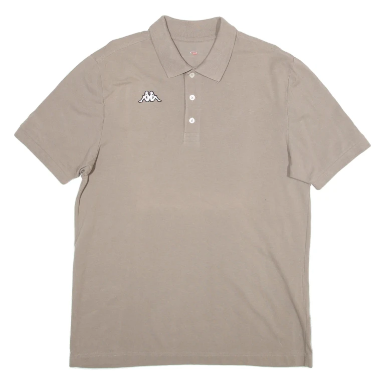 KAPPA Mens Polo Shirt Brown L