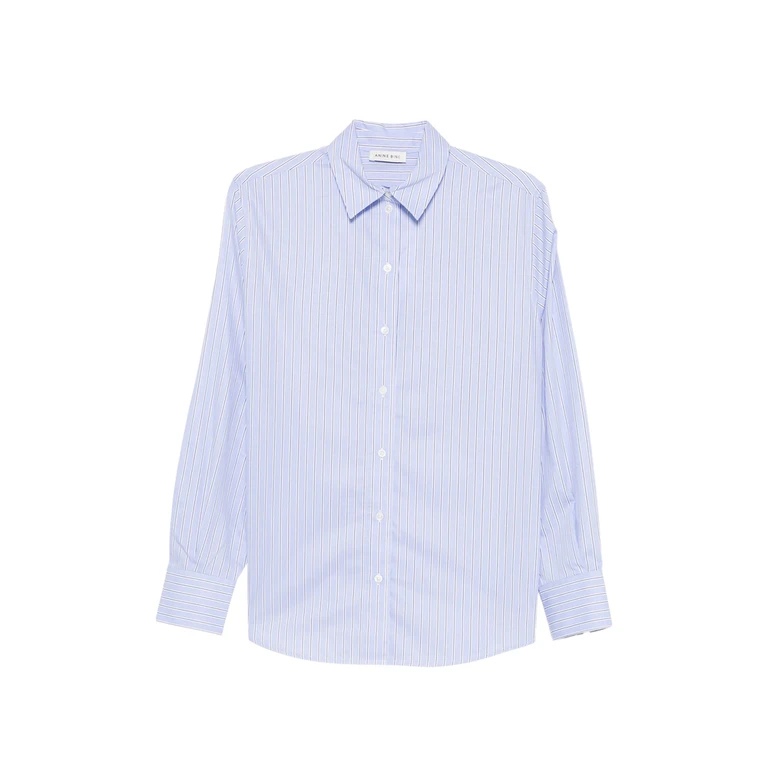 Anine Bing Striped Long-sleeve Shirt