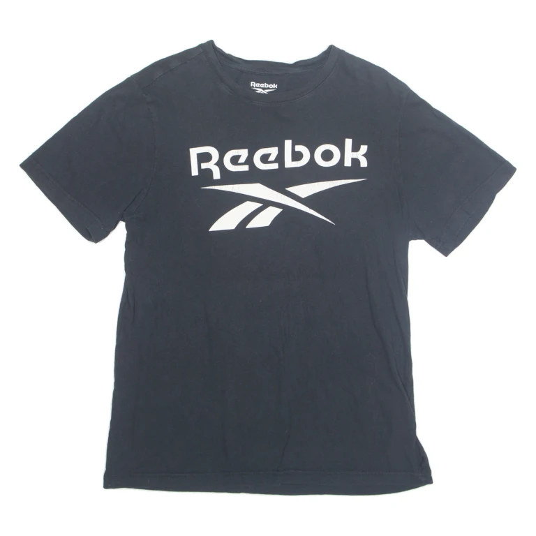 REEBOK Womens T-Shirt Black M