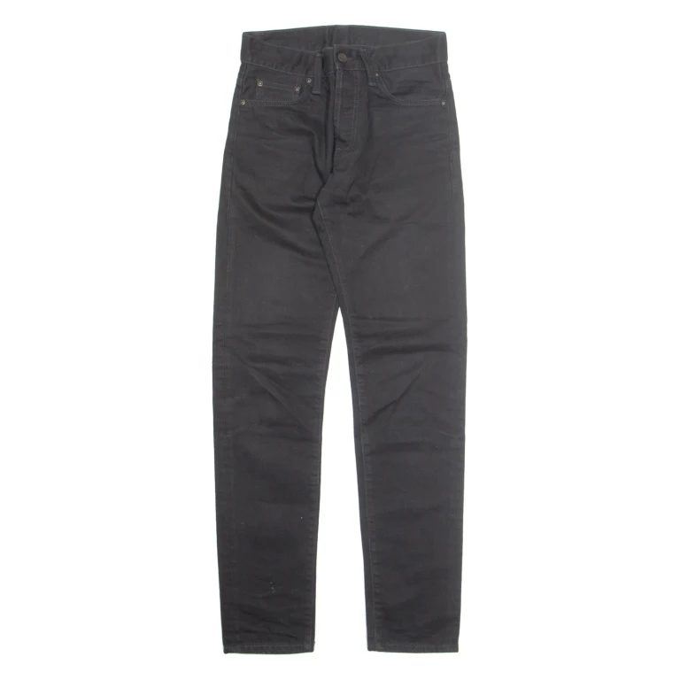 CARHARTT Mens Jeans Black Regular Straight W26 L31