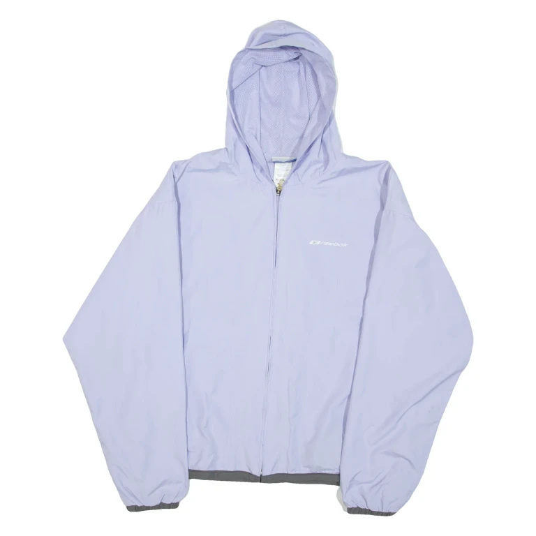 REEBOK Womens Rain Jacket Purple Hooded UK 12