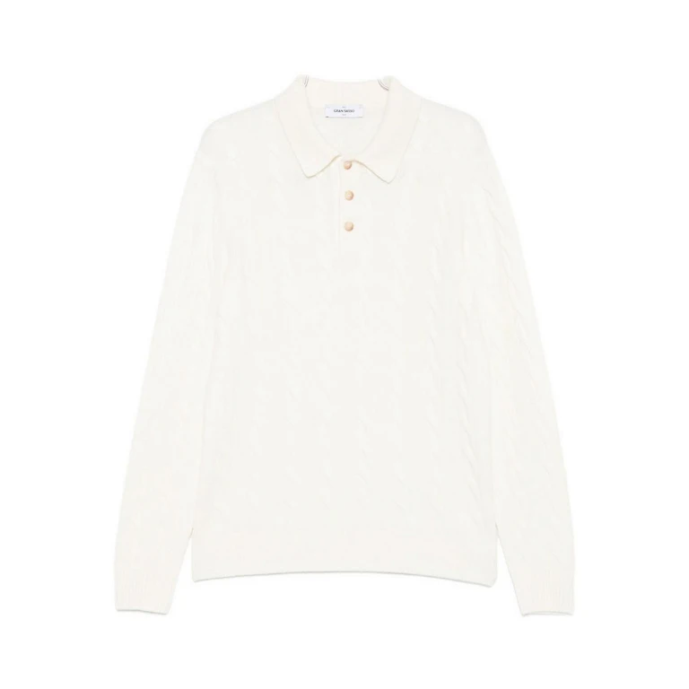 Pull Col Rond - Blanc (231722E17)