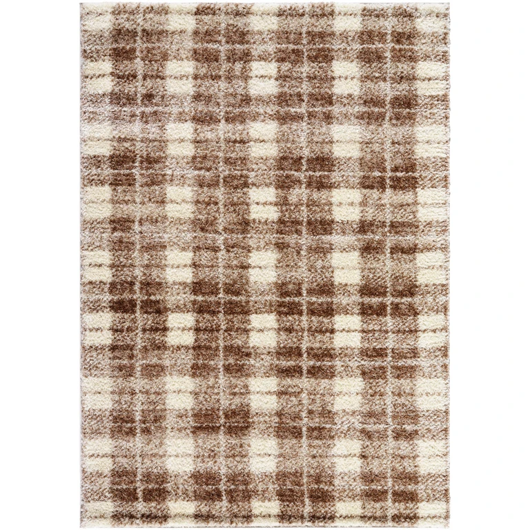 Anfisa Beige Luxe Shag Area Rug