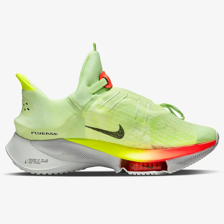 Men's Air Zoom Tempo Next% Flyease 'Barely Volt Hyper Orange' Sneakers