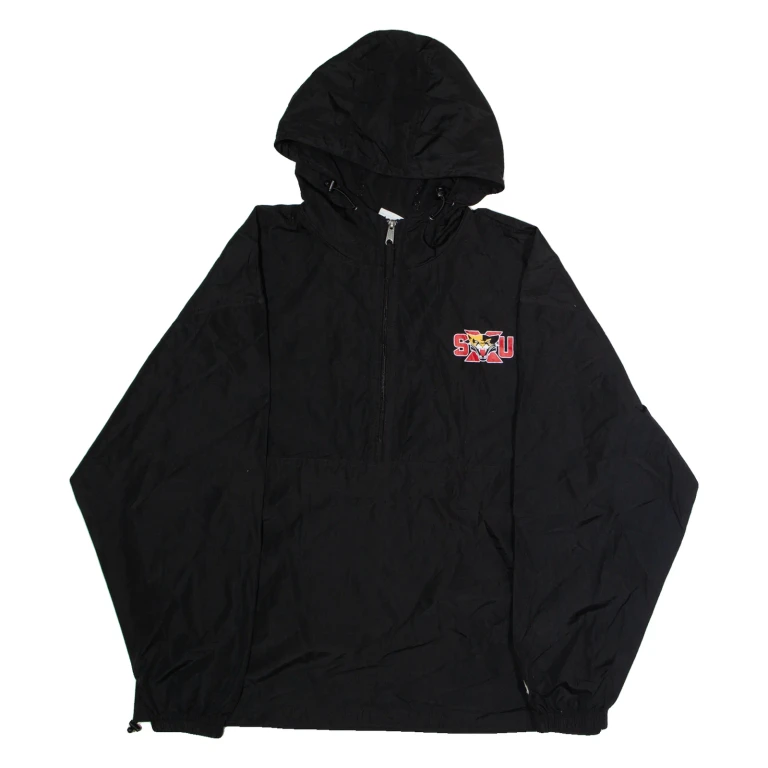 CHAMPION SXU Mens Pullover Jacket Black USA Hooded XL