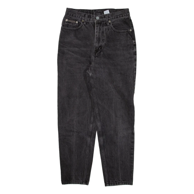 CALVIN KLEIN JEANS Womens Jeans Black Regular Tapered W24 L24