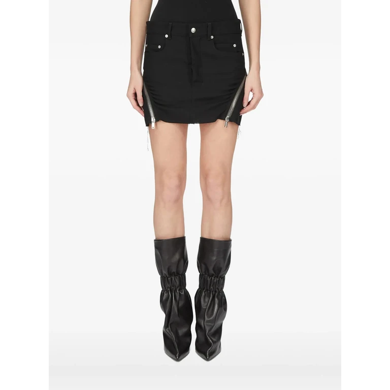 Bolan Banana Mini Frayed-hem Skirt