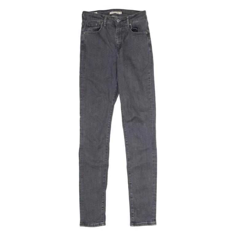 LEVI'S 721 High Rise Womens Jeans Grey Regular Straight W26 L32