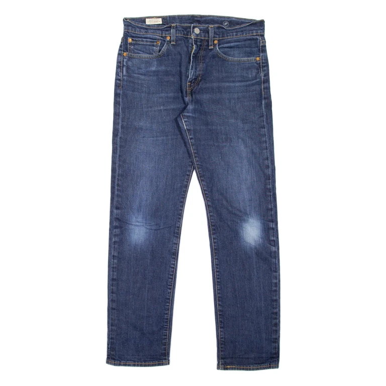 LEVI'S 502 Jeans BIG E Mens Blue Regular Tapered Stone Wash W31 L29