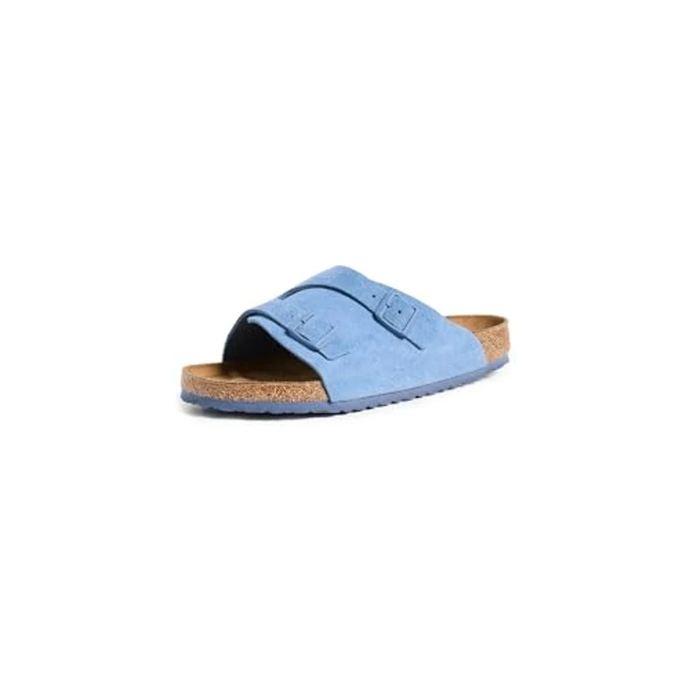 Arizona Exquisite Leather Dual-Buckle Slide Sandals